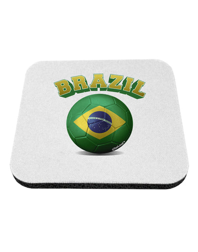 Soccer Ball Flag - Brazil Coaster-Coasters-TooLoud-1-Davson Sales