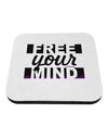 Free Your Mind Text Coaster-Coasters-TooLoud-1-Davson Sales