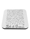 Let It Snow Falling Snowflakes - Christmas Coaster-Coasters-TooLoud-White-Davson Sales