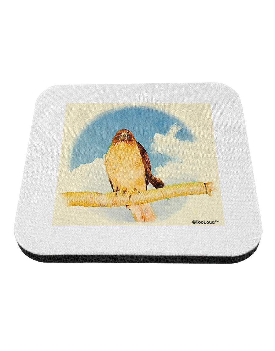 Red-tailed Hawk Coaster-Coasters-TooLoud-White-Davson Sales