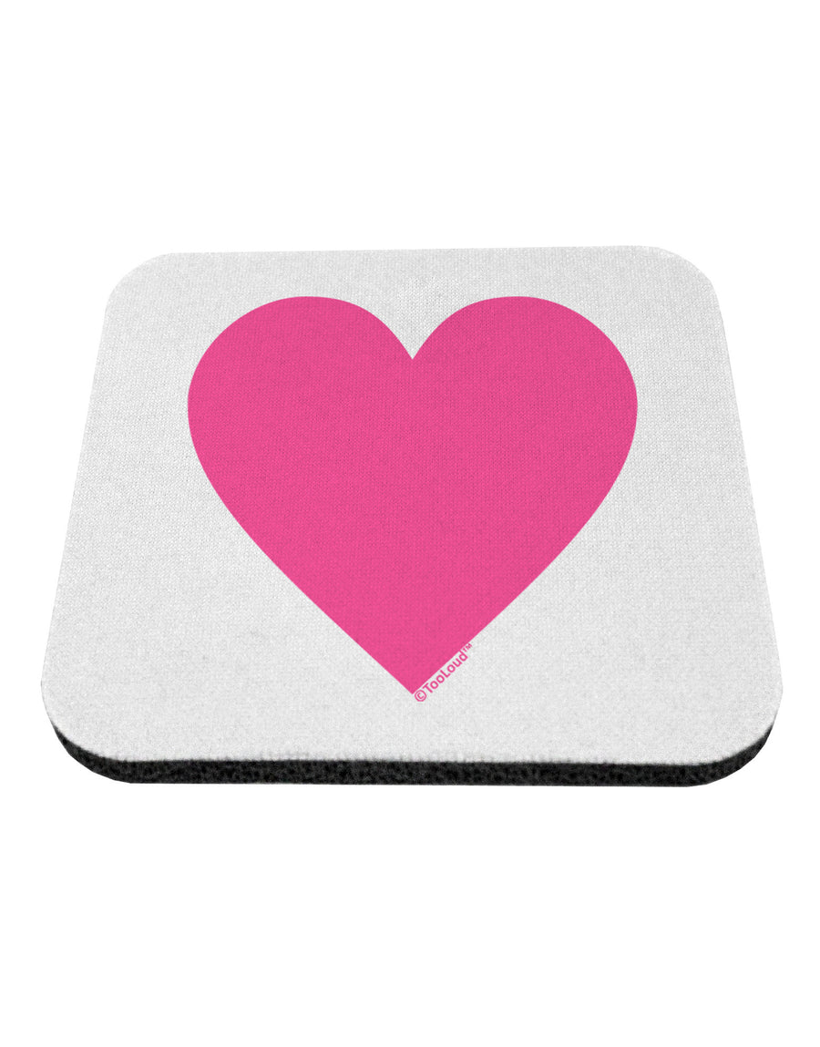 Big Pink Heart Valentine's Day Coaster-Coasters-TooLoud-White-Davson Sales