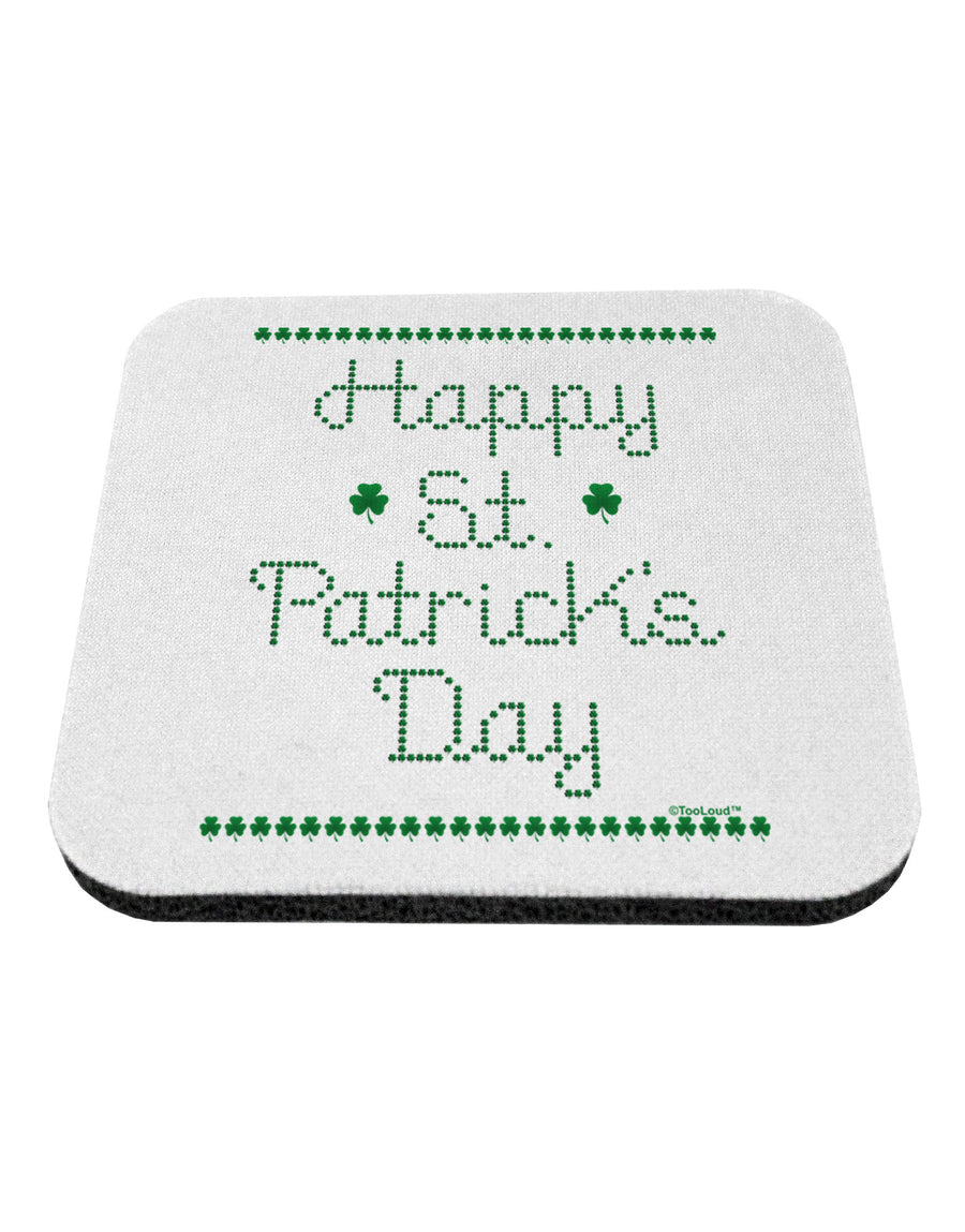 Happy St Patricks Day Clovers Coaster-Coasters-TooLoud-1-Davson Sales