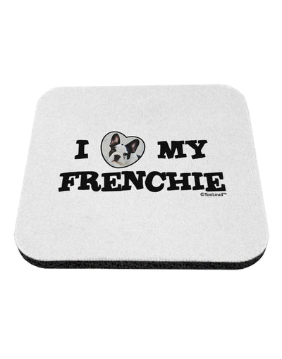 I Heart My Frenchie Coaster by TooLoud-Coasters-TooLoud-White-Davson Sales