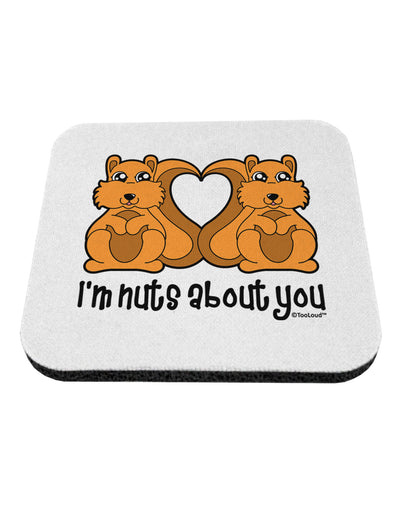 Cute Squirrels - I'm Nuts About You Coaster by TooLoud-Coasters-TooLoud-White-Davson Sales