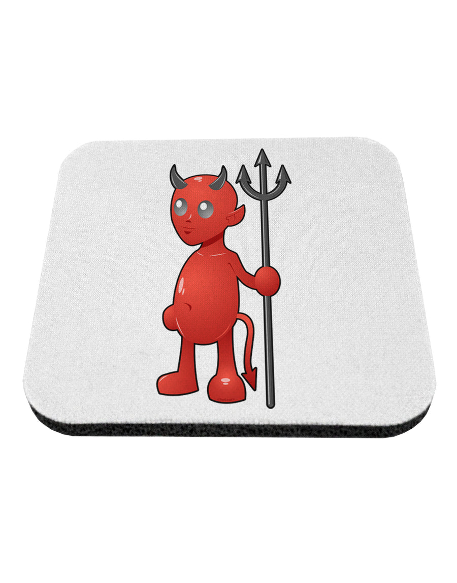 Cute Devil - Halloween Design Coaster-Coasters-TooLoud-White-Davson Sales