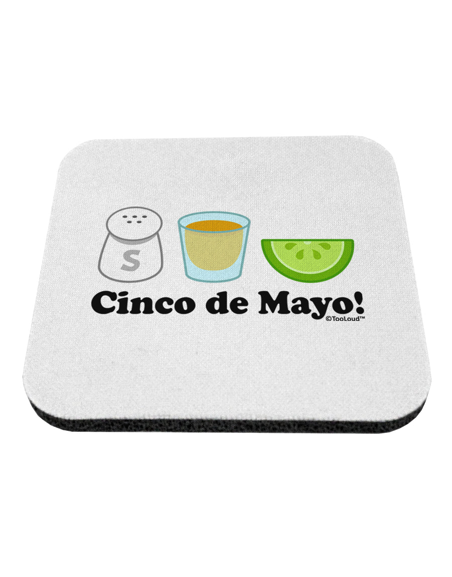 Cinco de Mayo Design - Salt Tequila Lime Coaster by TooLoud-Coasters-TooLoud-White-Davson Sales