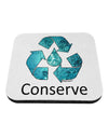 Water Conservation Text Coaster by TooLoud-Coasters-TooLoud-White-Davson Sales