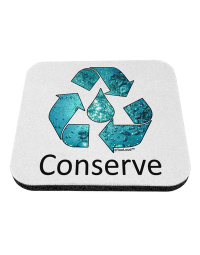 Water Conservation Text Coaster by TooLoud-Coasters-TooLoud-White-Davson Sales