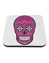 Version 4 Pink Day of the Dead Calavera Coaster-Coasters-TooLoud-White-Davson Sales