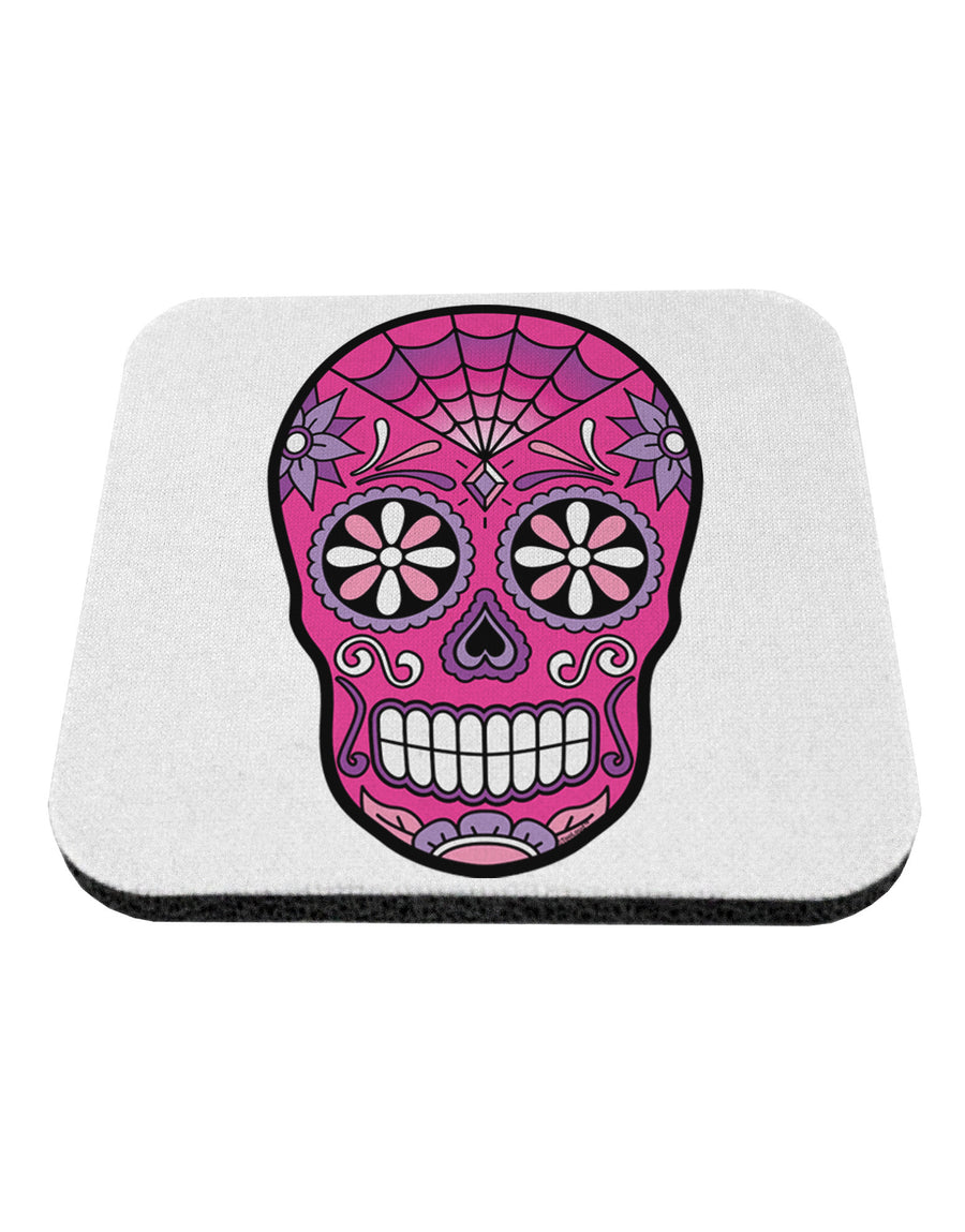 Version 4 Pink Day of the Dead Calavera Coaster-Coasters-TooLoud-White-Davson Sales