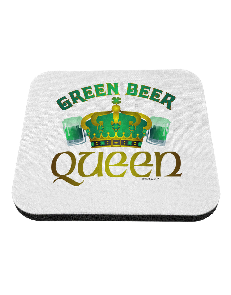 Green Beer Queen Coaster-Coasters-TooLoud-1-Davson Sales