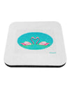 Love Birds - Flamingos Watercolor Coaster-Coasters-TooLoud-White-Davson Sales