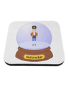 Nutcracker Snow Globe - Red Gold Black Coaster by TooLoud-Coasters-TooLoud-White-Davson Sales