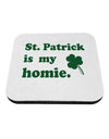 St Patrick is my Homie Coaster-Coasters-TooLoud-White-Davson Sales