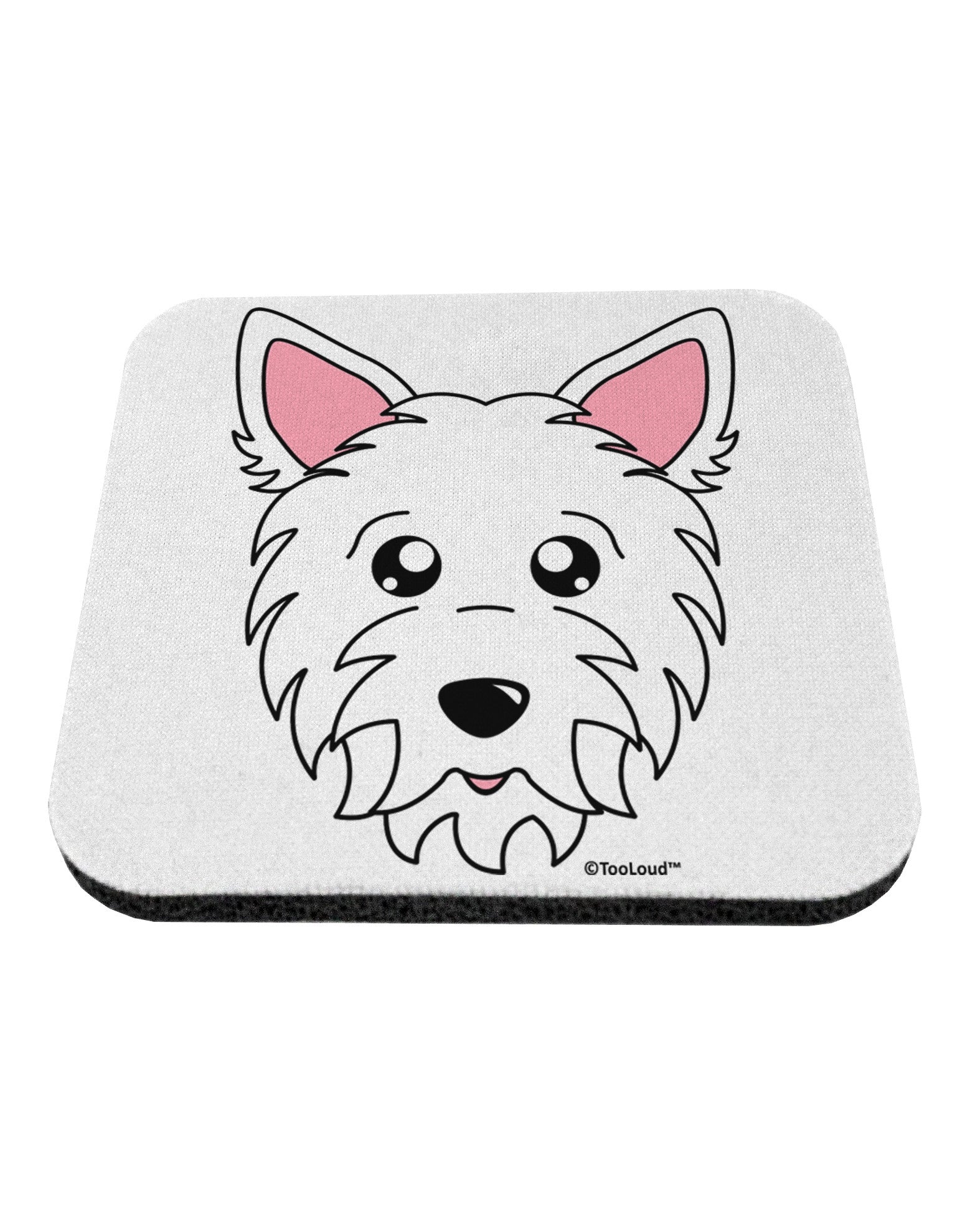 Cute West Highland White Terrier Westie Dog Coaster by TooLoud-Coasters-TooLoud-White-Davson Sales