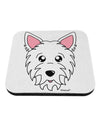 Cute West Highland White Terrier Westie Dog Coaster by TooLoud-Coasters-TooLoud-White-Davson Sales