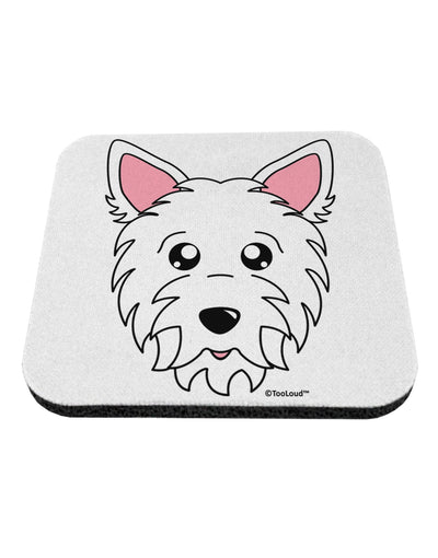 Cute West Highland White Terrier Westie Dog Coaster by TooLoud-Coasters-TooLoud-White-Davson Sales