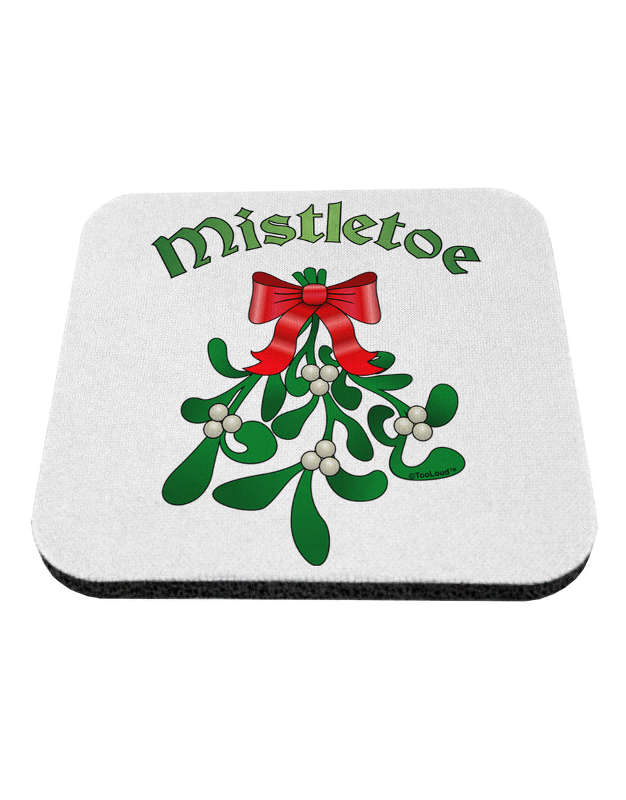 Christmas Kiss Mistletoe Coaster-Coasters-TooLoud-White-Davson Sales