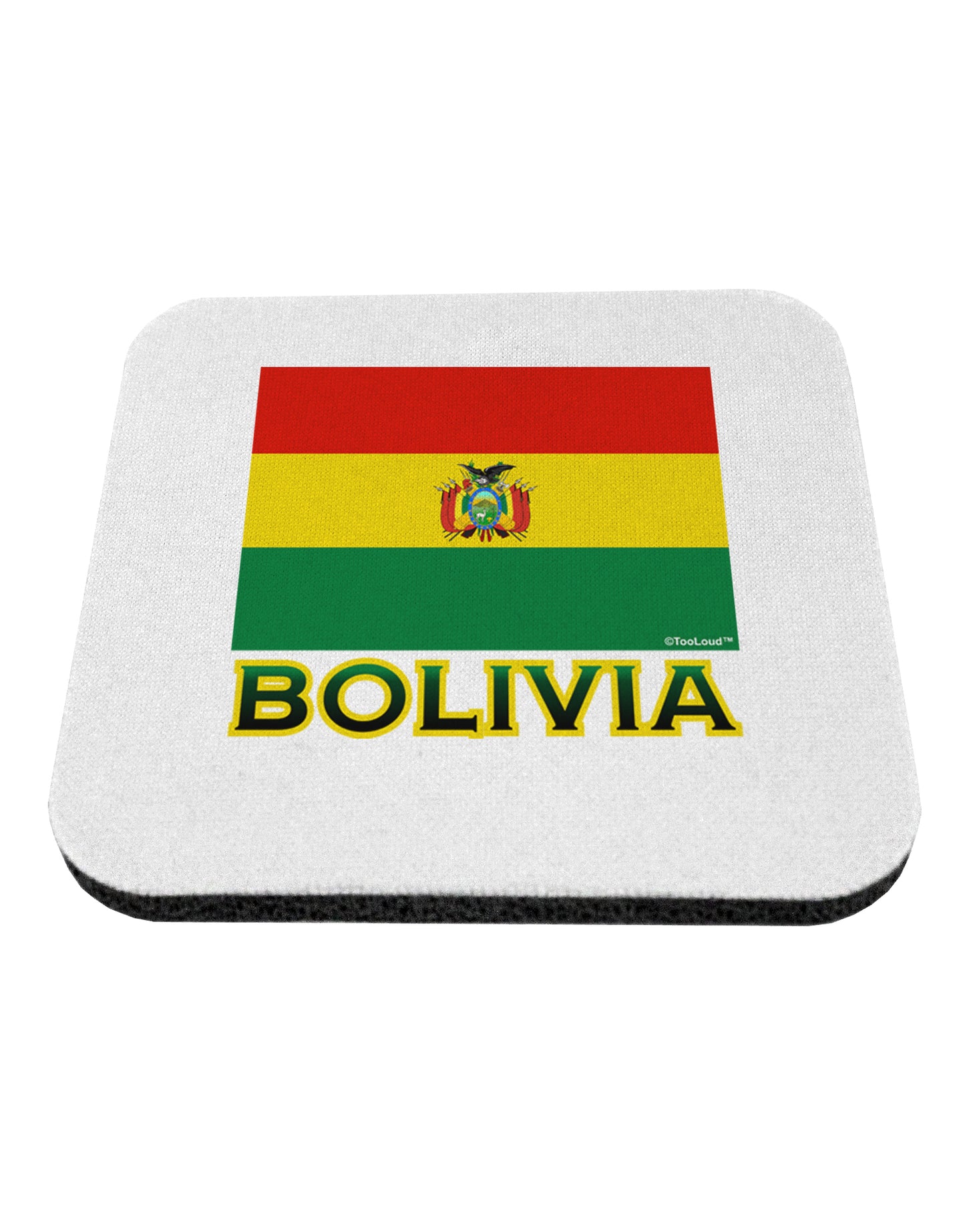 Bolivia Flag Coaster-Coasters-TooLoud-1-Davson Sales