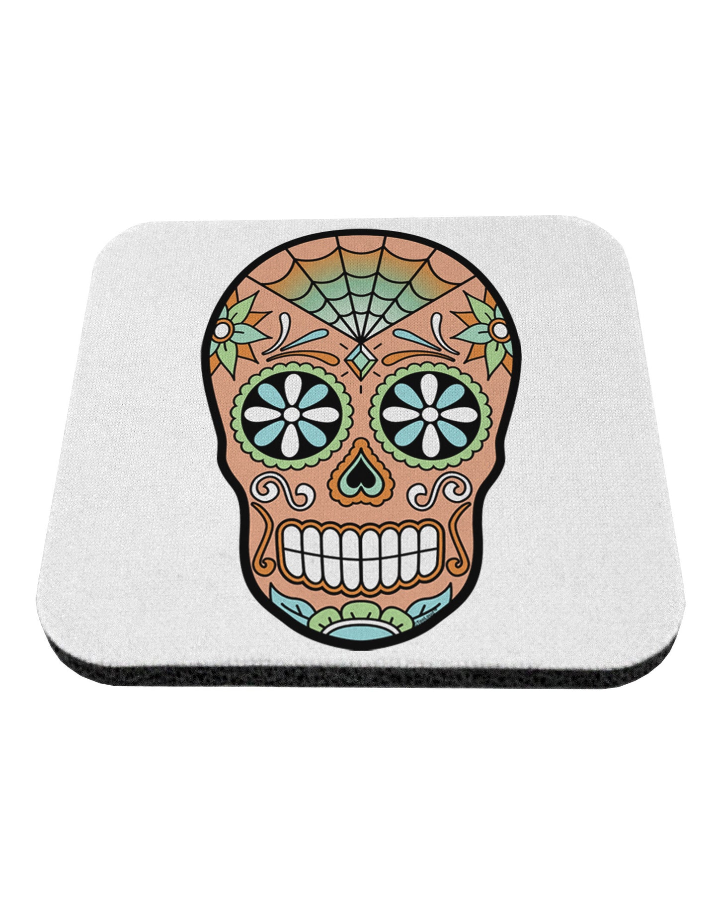 Version 6 Copper Patina Day of the Dead Calavera Coaster-Coasters-TooLoud-White-Davson Sales