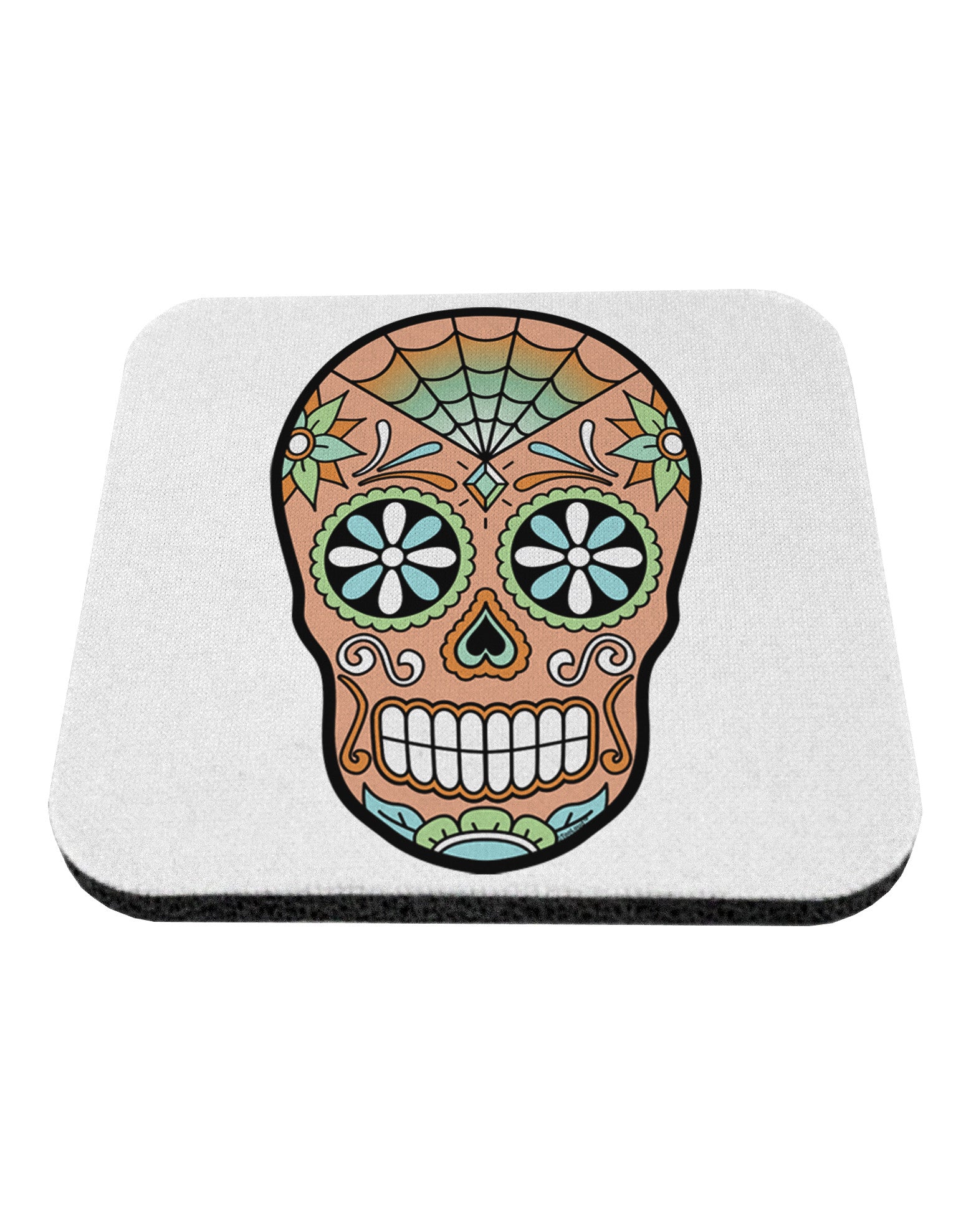 Version 6 Copper Patina Day of the Dead Calavera Coaster-Coasters-TooLoud-White-Davson Sales