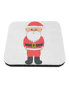 Cute Santa Claus Christmas Coaster-Coasters-TooLoud-White-Davson Sales