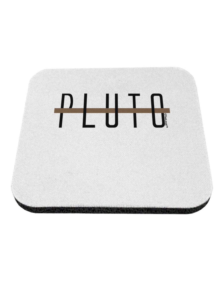 Planet Pluto Text Only Coaster by TooLoud-Coasters-TooLoud-1-Davson Sales