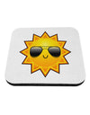 Sun With Sunglasses Coaster by TooLoud-Coasters-TooLoud-1-Davson Sales