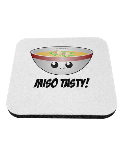 Miso Tasty - Cute Miso Soup Bowl Coaster by TooLoud-Coasters-TooLoud-White-Davson Sales