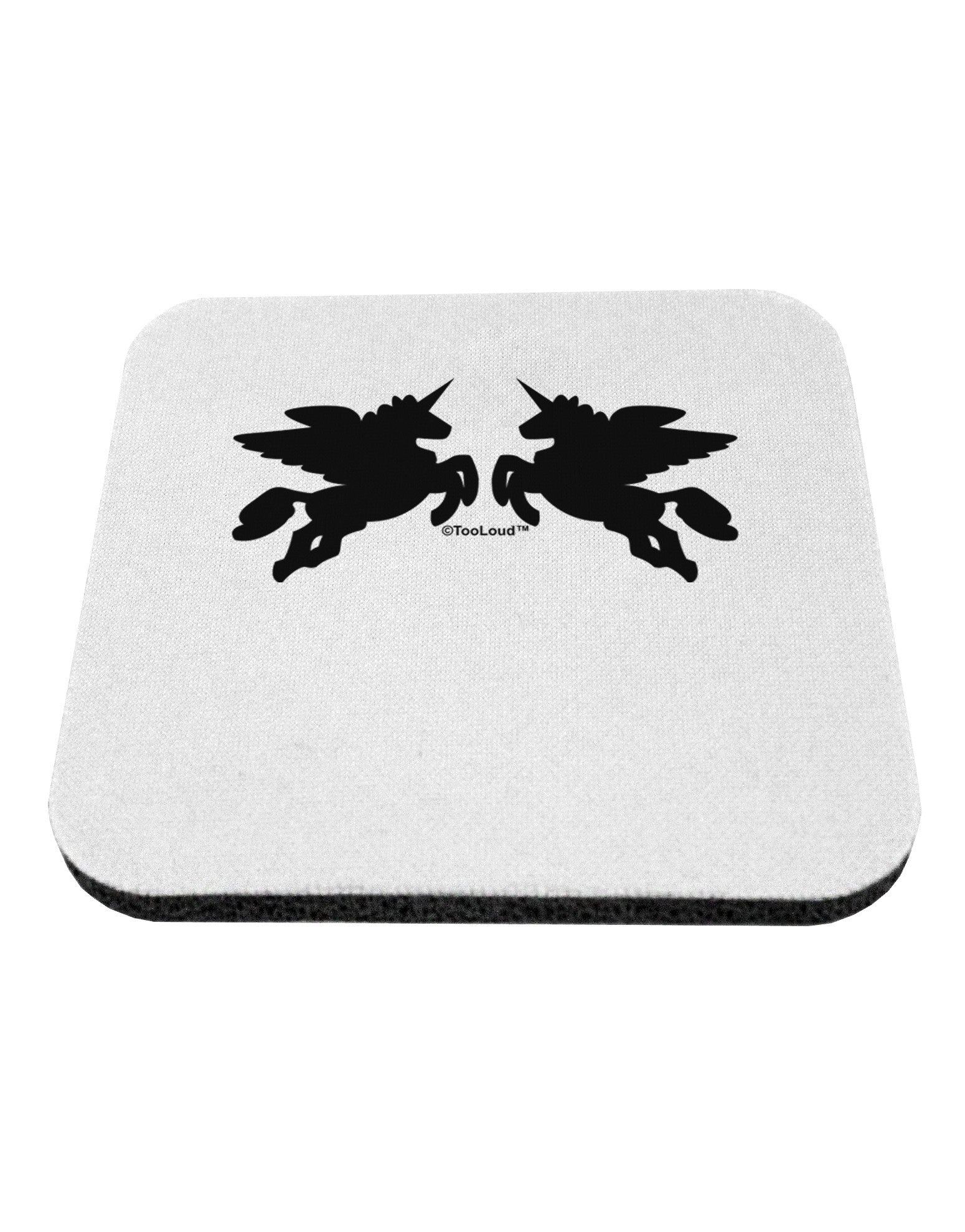 Unicorn Pegasus Design Coaster by TooLoud-Coasters-TooLoud-White-Davson Sales