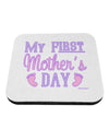 My First Mother's Day - Baby Feet - Pink Coaster by TooLoud-Coasters-TooLoud-White-Davson Sales