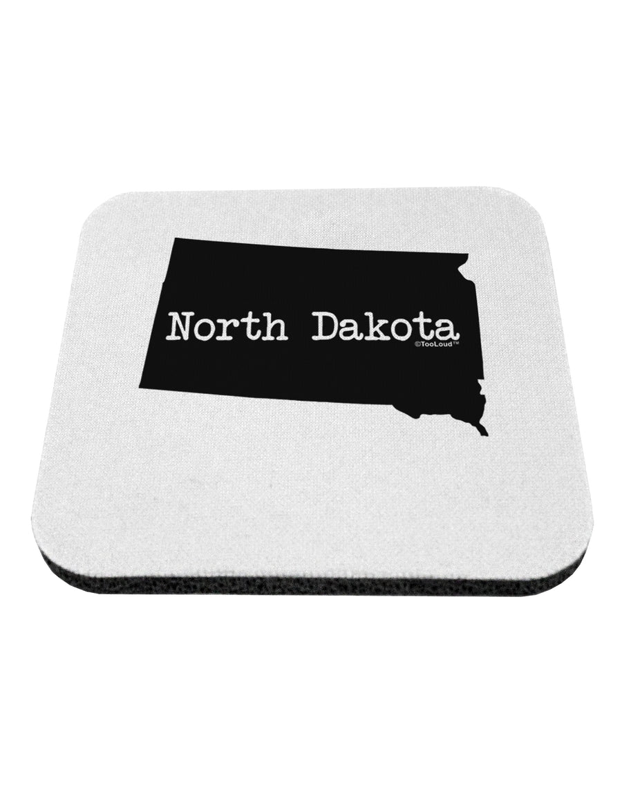 North Dakota - United States Shape Coaster by TooLoud-Coasters-TooLoud-White-Davson Sales