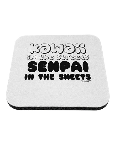 Kawaii in the Streets Senpai in the Sheets Coaster by TooLoud-Coasters-TooLoud-White-Davson Sales