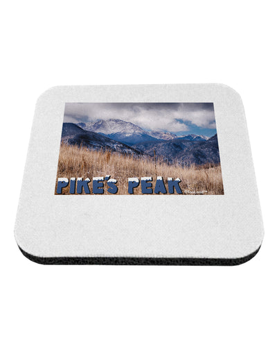 Pikes Peak CO Mountains Text Coaster by TooLoud-Coasters-TooLoud-1-Davson Sales