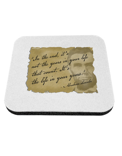 The Life In Your Years Lincoln Coaster by TooLoud-Coasters-TooLoud-1-Davson Sales