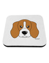 Cute Beagle Dog Coaster by TooLoud-Coasters-TooLoud-White-Davson Sales