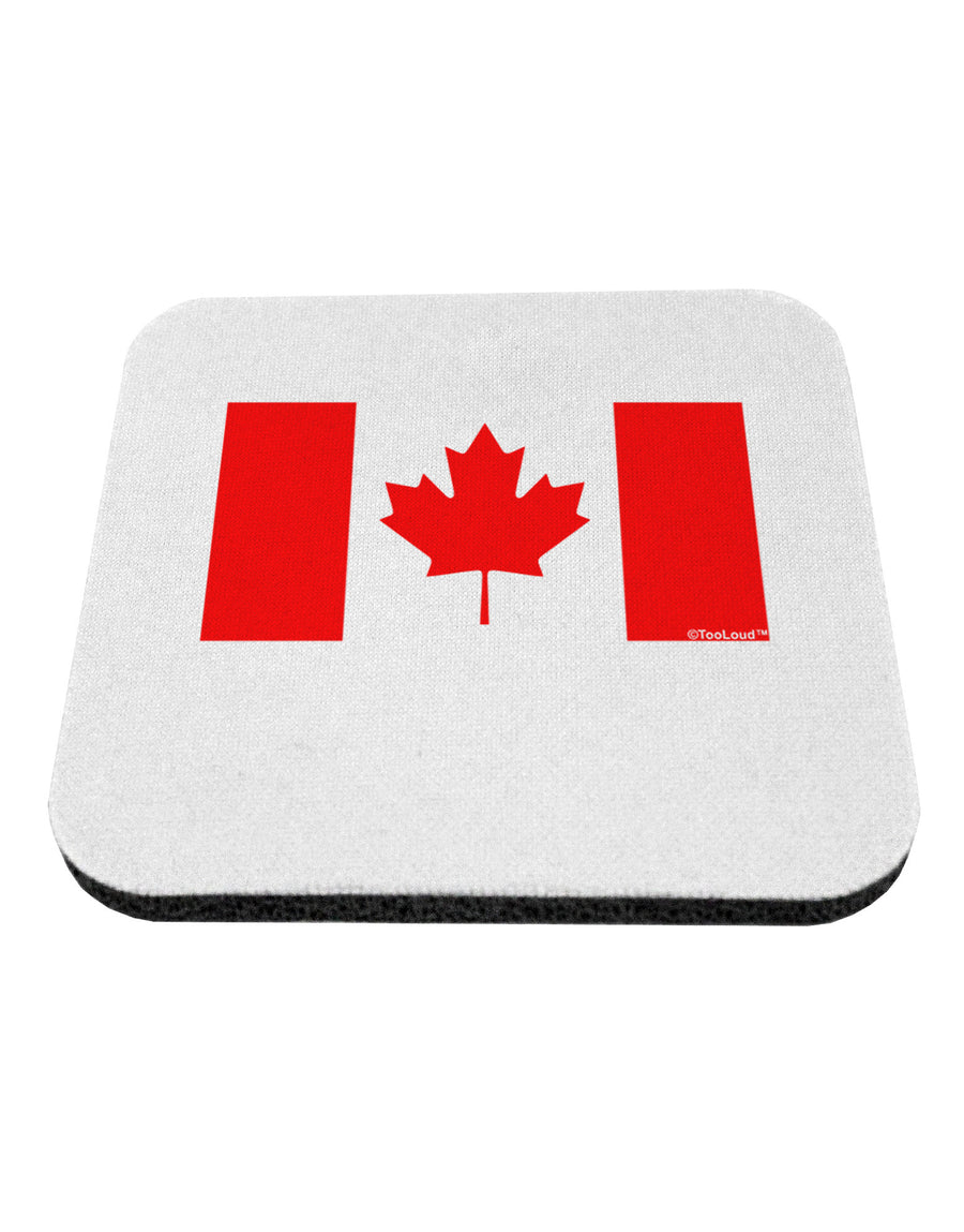 Canadian Flag Maple Leaf Colors Coaster-Coasters-TooLoud-White-Davson Sales
