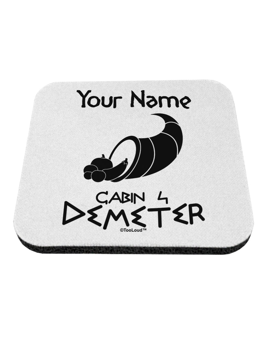 Personalized Cabin 4 Demeter Coaster-Coasters-TooLoud-White-Davson Sales