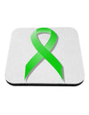 Lyme Disease Awareness Ribbon - Lime Green Coaster-Coasters-TooLoud-White-Davson Sales