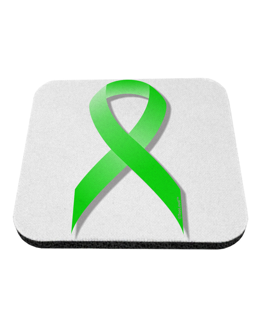 Lyme Disease Awareness Ribbon - Lime Green Coaster-Coasters-TooLoud-White-Davson Sales