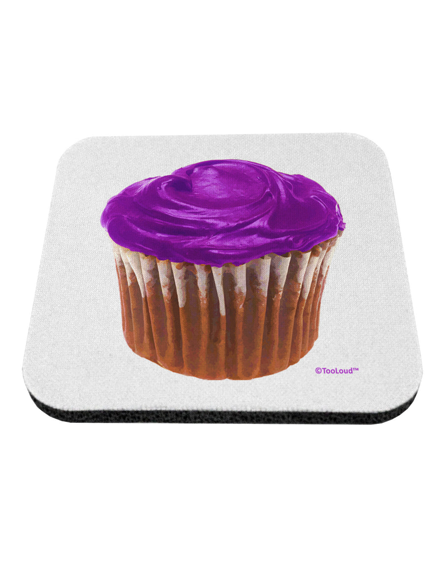 Giant Bright Purple Cupcake Coaster by TooLoud-Coasters-TooLoud-White-Davson Sales