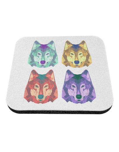 Geometric Wolf Head Pop Art Coaster by TooLoud-Coasters-TooLoud-1-Davson Sales