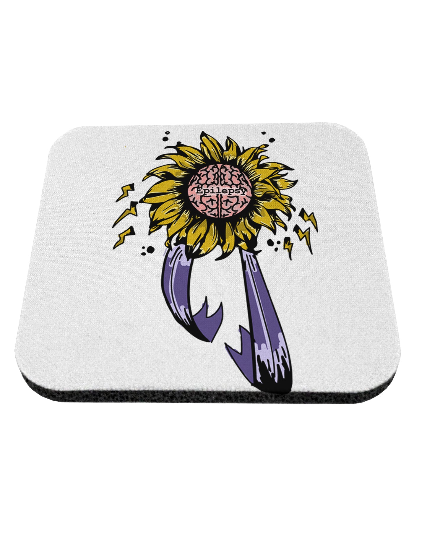 TooLoud Epilepsy Awareness Coaster-Coasters-TooLoud-1 Piece-Davson Sales