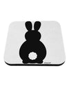 Cute Bunny Silhouette with Tail Coaster by TooLoud-Coasters-TooLoud-White-Davson Sales