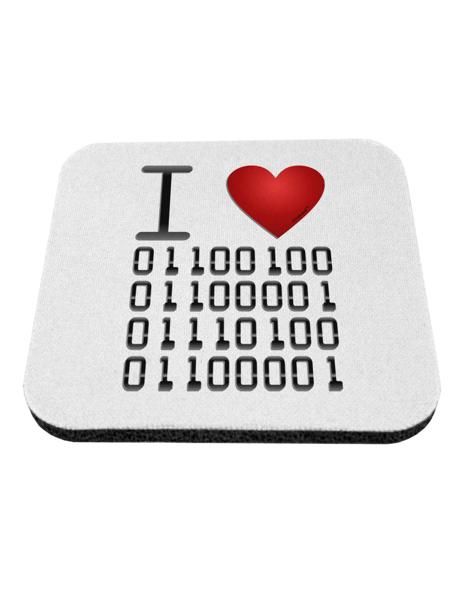 I Heart Binary Data Coaster-Coasters-TooLoud-1-Davson Sales