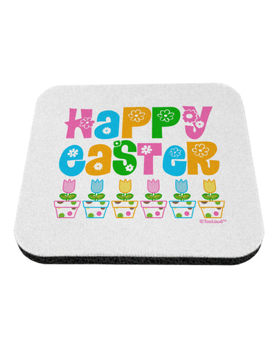 Happy Easter - Tulips Coaster by TooLoud-Coasters-TooLoud-White-Davson Sales