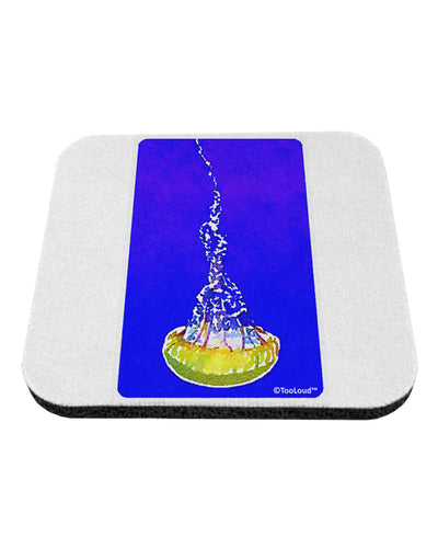 Solo Jellyfish Watercolor Coaster-Coasters-TooLoud-White-Davson Sales