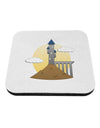 Moonlit Wizard Tower - Halloween Coaster-Coasters-TooLoud-White-Davson Sales