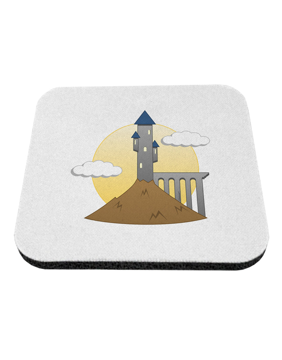 Moonlit Wizard Tower - Halloween Coaster-Coasters-TooLoud-White-Davson Sales