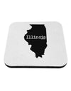 Illinois - United States Shape Coaster-Coasters-TooLoud-White-Davson Sales